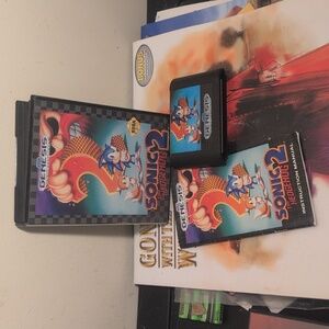 Sonic The Hedgehog 2 Game Sega Genesis 1992 Complete W/ Manual Tested Working